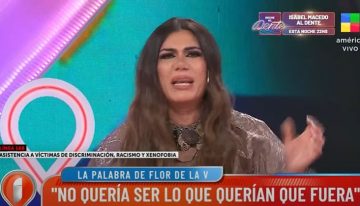 Flor de la V respondió a las declaraciones homófobas de Nicolás Márquez y se largó a llorar en vivo