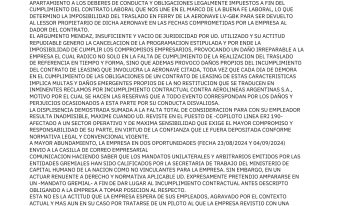 La Justicia ordenó reincorporar a los pilotos despedidos por Aerolíneas Argentinas