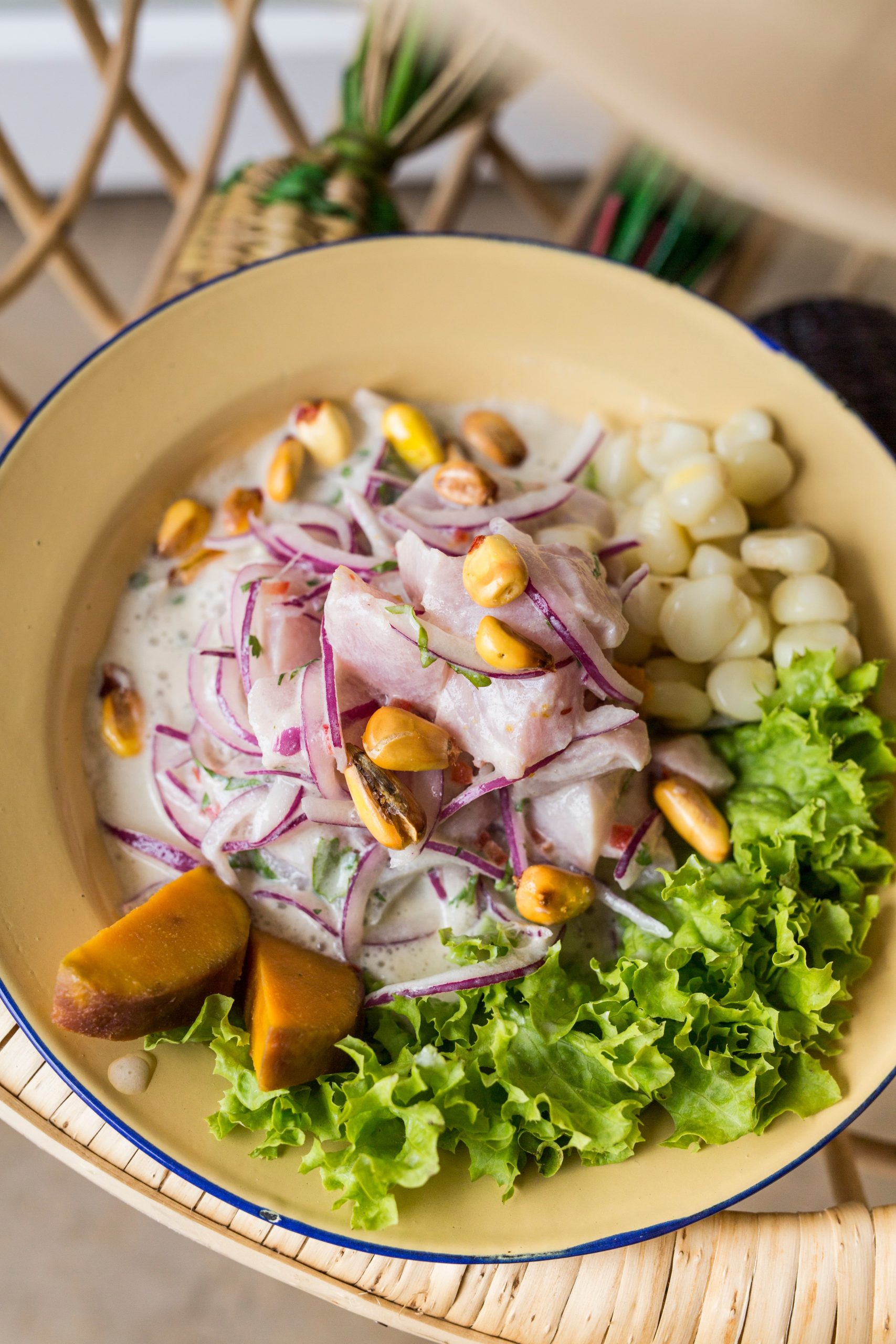 Ceviche costero en Virú, restaurante de Pichilemu.