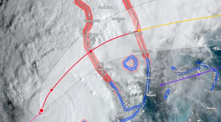 Trayectoria del huracán Milton hoy: su impacto sobre Florida luego de tocar tierra