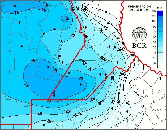 Según especificaron desde la Bolsa de Comercio de Rosario, los registros de los últimos días generaron un cambio drástico en el perfil de los suelos