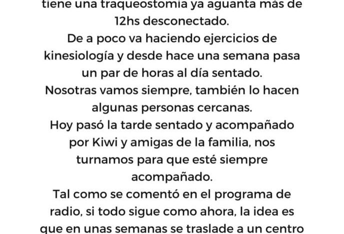 Qué dice el parte médico de Jorge Lanata tras su traslado a una clínica de neurorrehabilitación