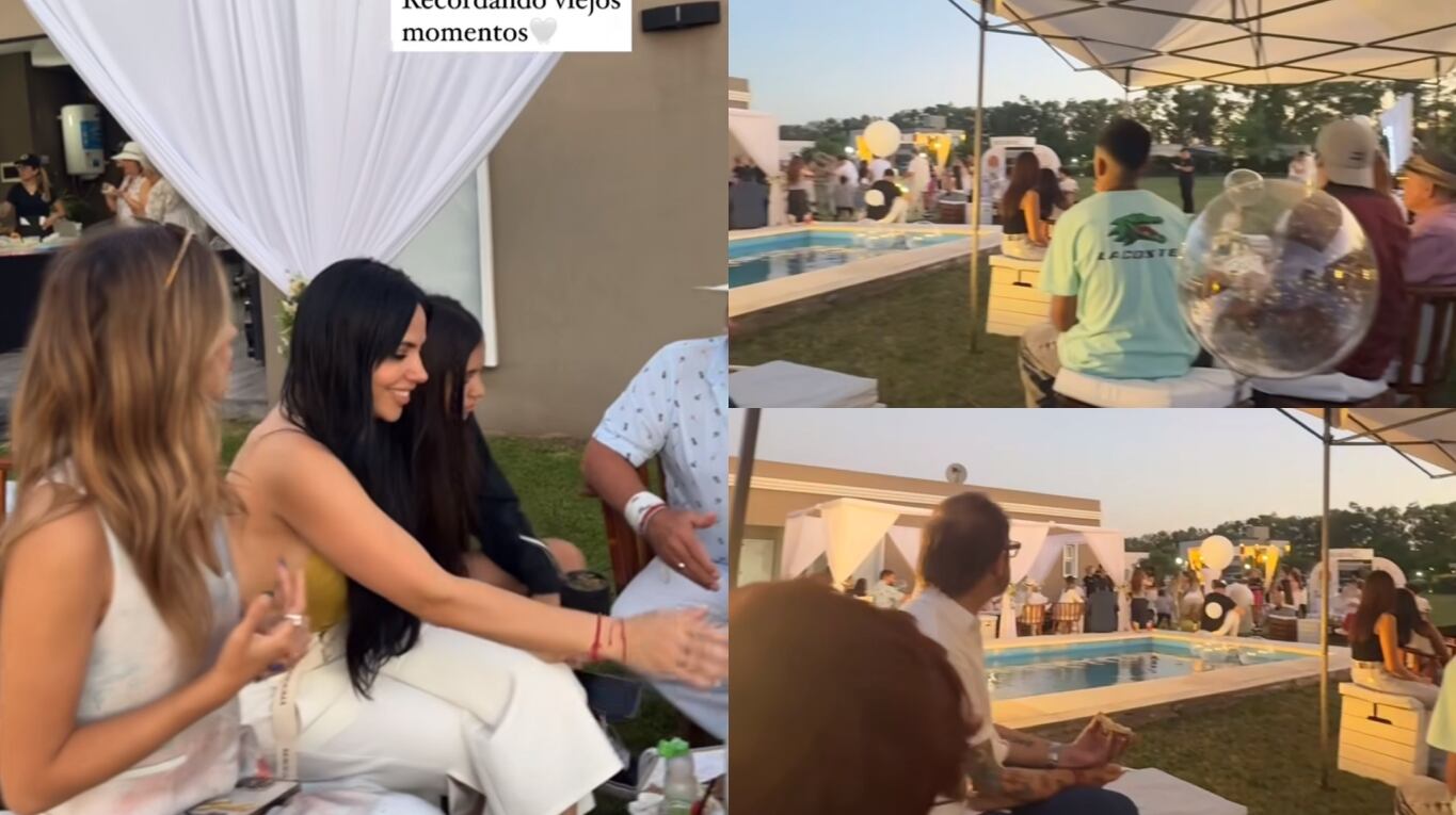 Mientras que Julieta se mostró en una mesa con Romina, Alfa, Daniela y Marcos; Coti Romero sacó fotos desde otro sector con Nacho y Rodo. (Foto: Instagram/patodestefani - cotyrommero)