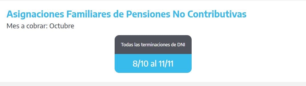 Cuándo cobro la asignaciones familiares en octubre 2024 (Foto: ANSES)