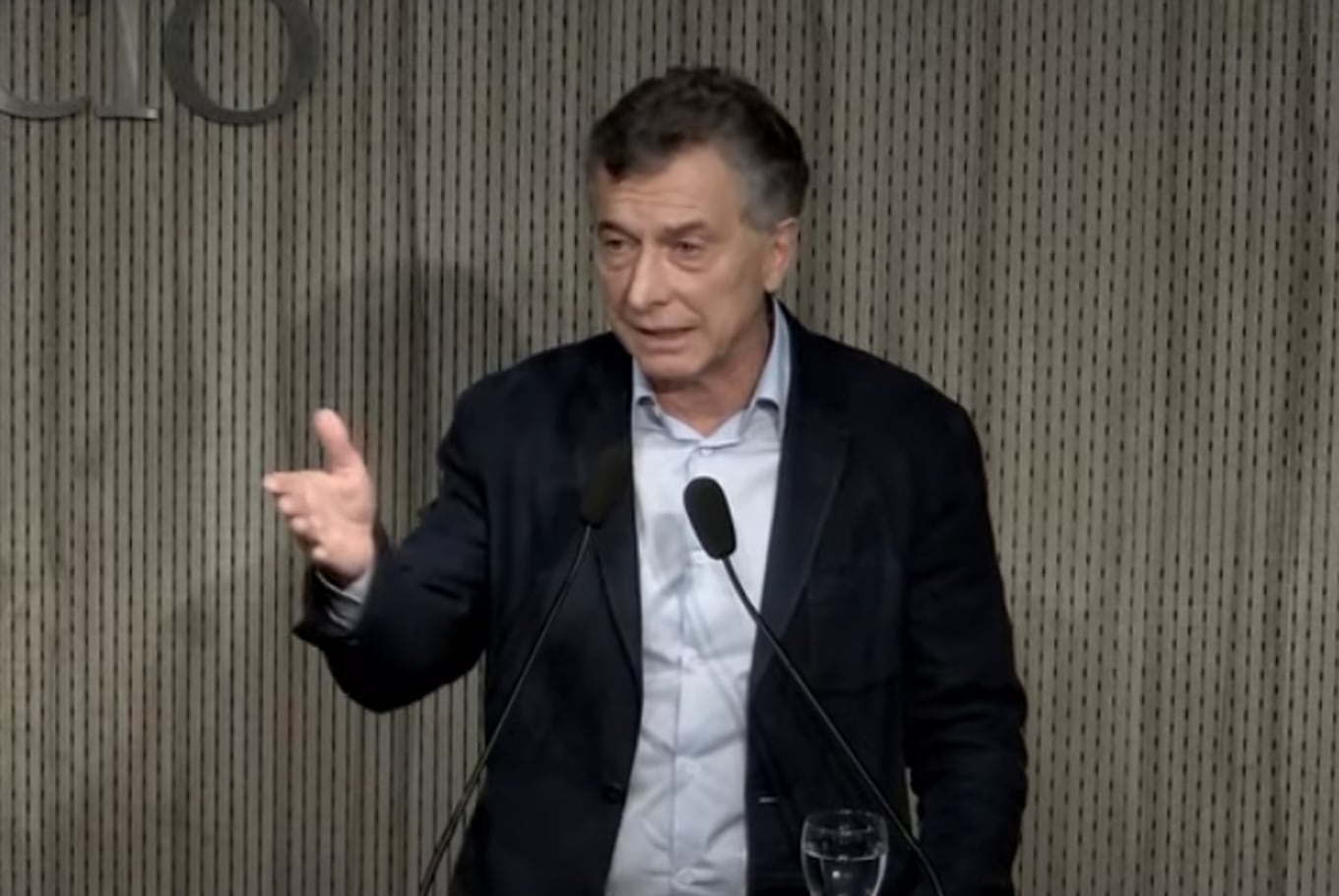 Mauricio Macri en la Bolsa de Comercio de Córdoba