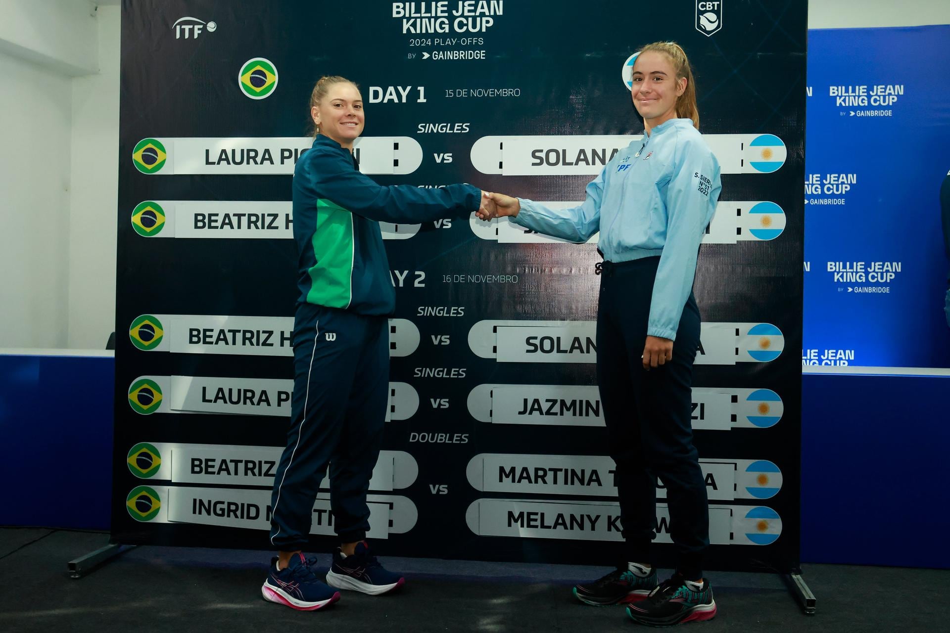 Laura Pigossi y Solana Sierra abrirán la serie entre Brasil y la Argentina, por la Billie Jean King Cup, en San Pablo