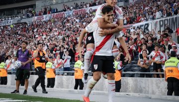 Pablo Solari explicó por qué le pidió perdón a los hinchas de River en su doblete ante Banfield