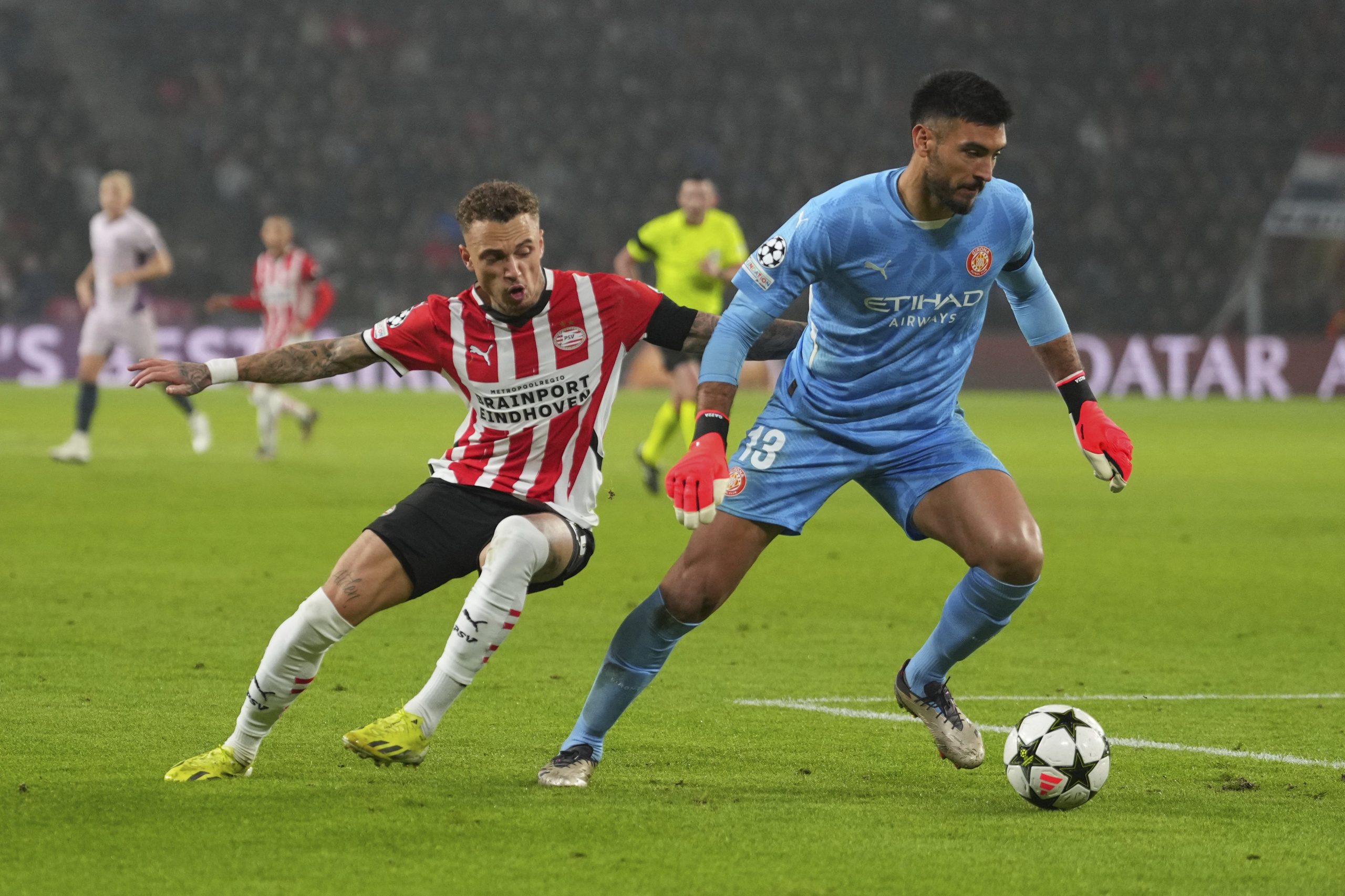 Paulo Gazzaniga fue titular en Girona