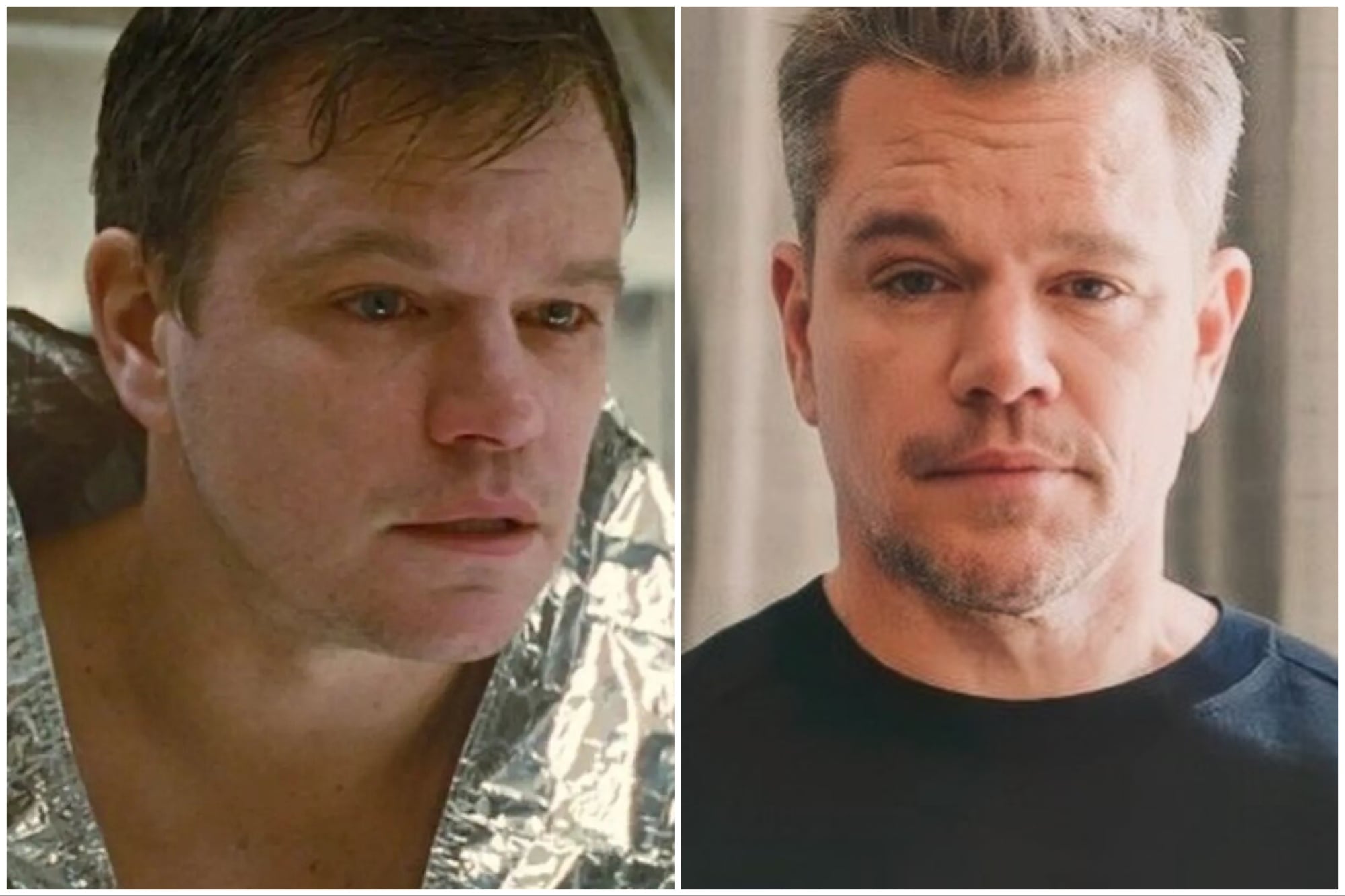 El antes y el después de Matt Damon