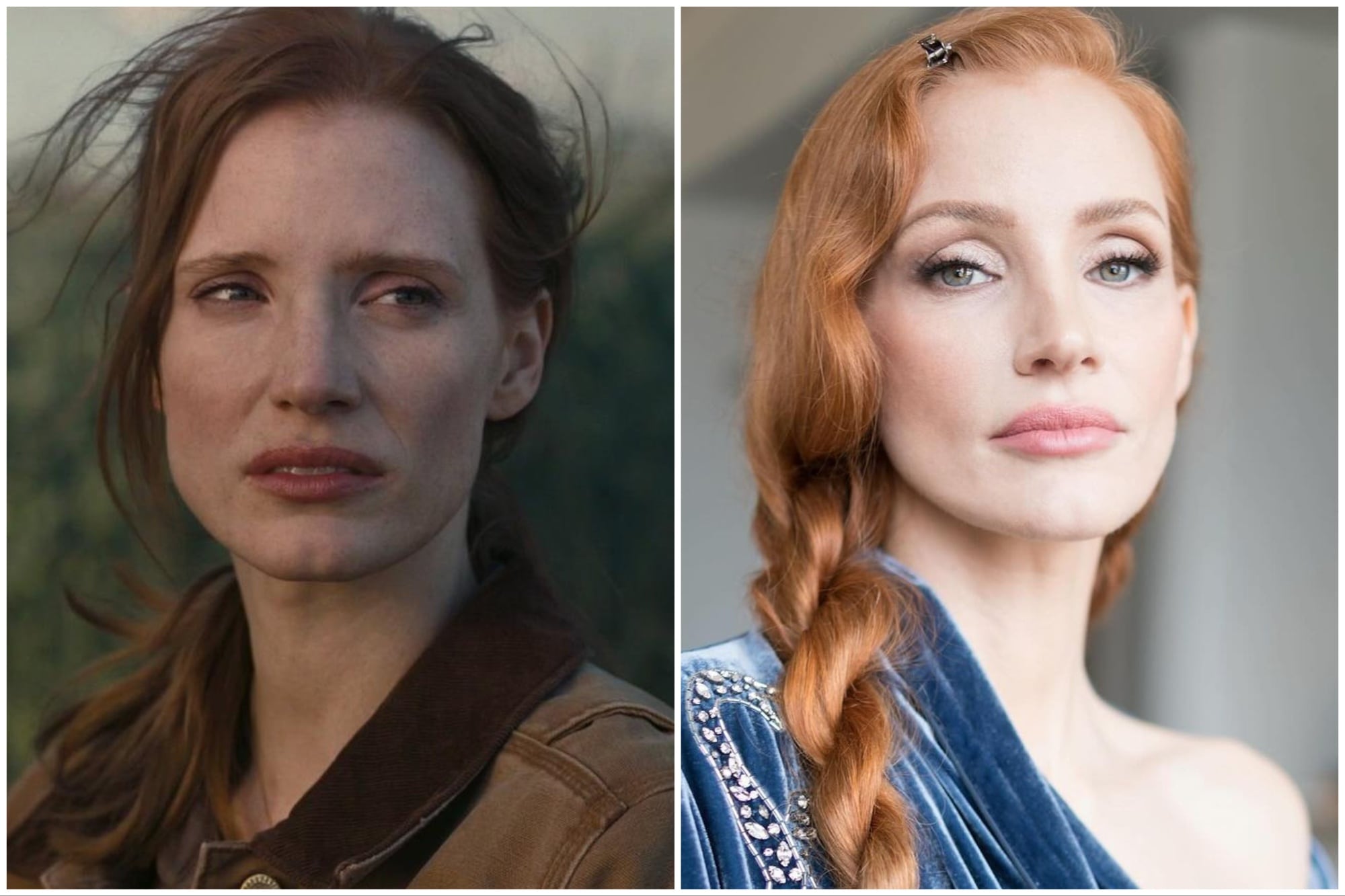 El antes y el después de Jessica Chastain