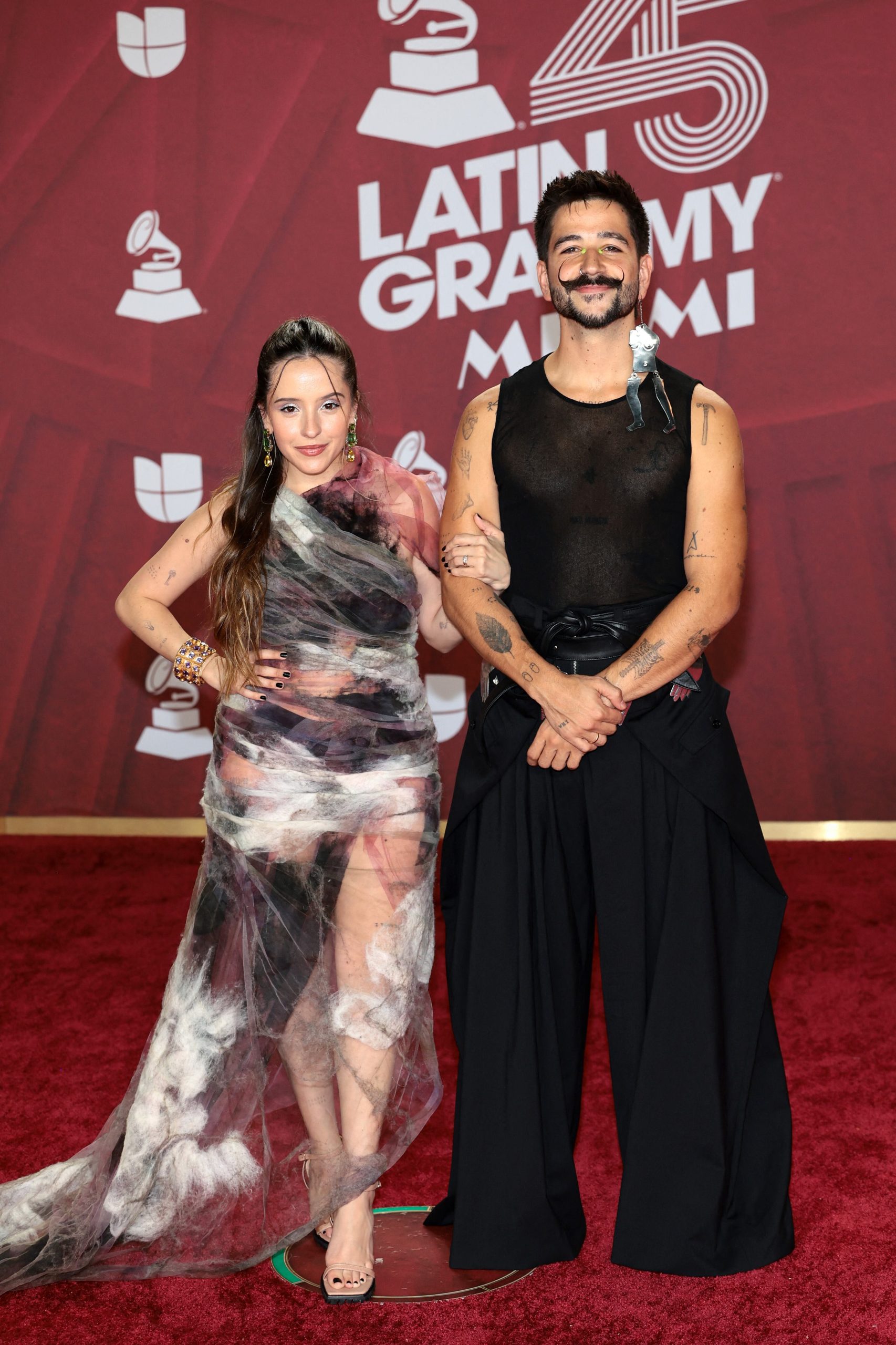 Camila y Evaluna. (Foto: AFP).