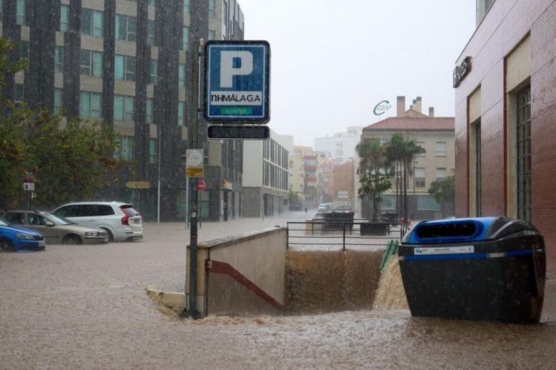 El Perchel fue uno de los barrios de Málaga con más afectaciones por las lluvias