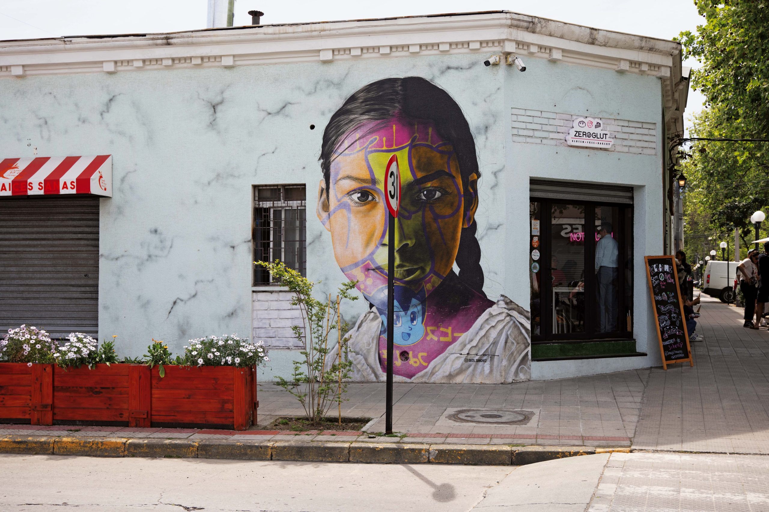 Mural en Barrio Italia