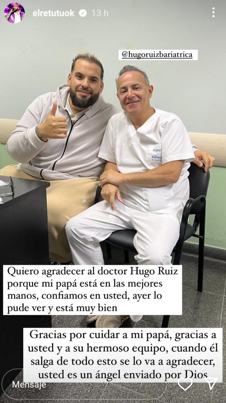 El Retutu se recupera luego de días de mucho dolor y preocupación. (Foto: instagram/elretutuok)