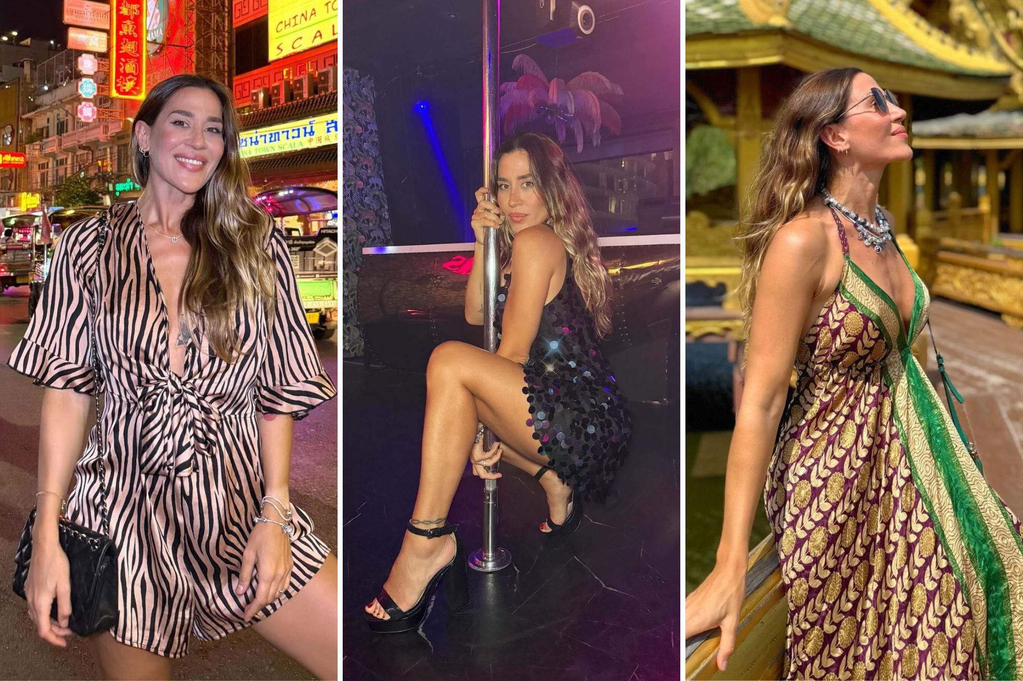 Los looks de Jimena Barón en Tailandia