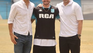 Rodrigo De Paul visitó el Cilindro de Avellaneda junto a Diego Milito y desde Racing le hicieron una promesa