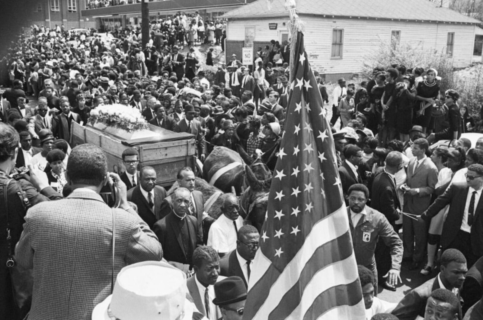 El multitudinario adiós a Martin Luther King.