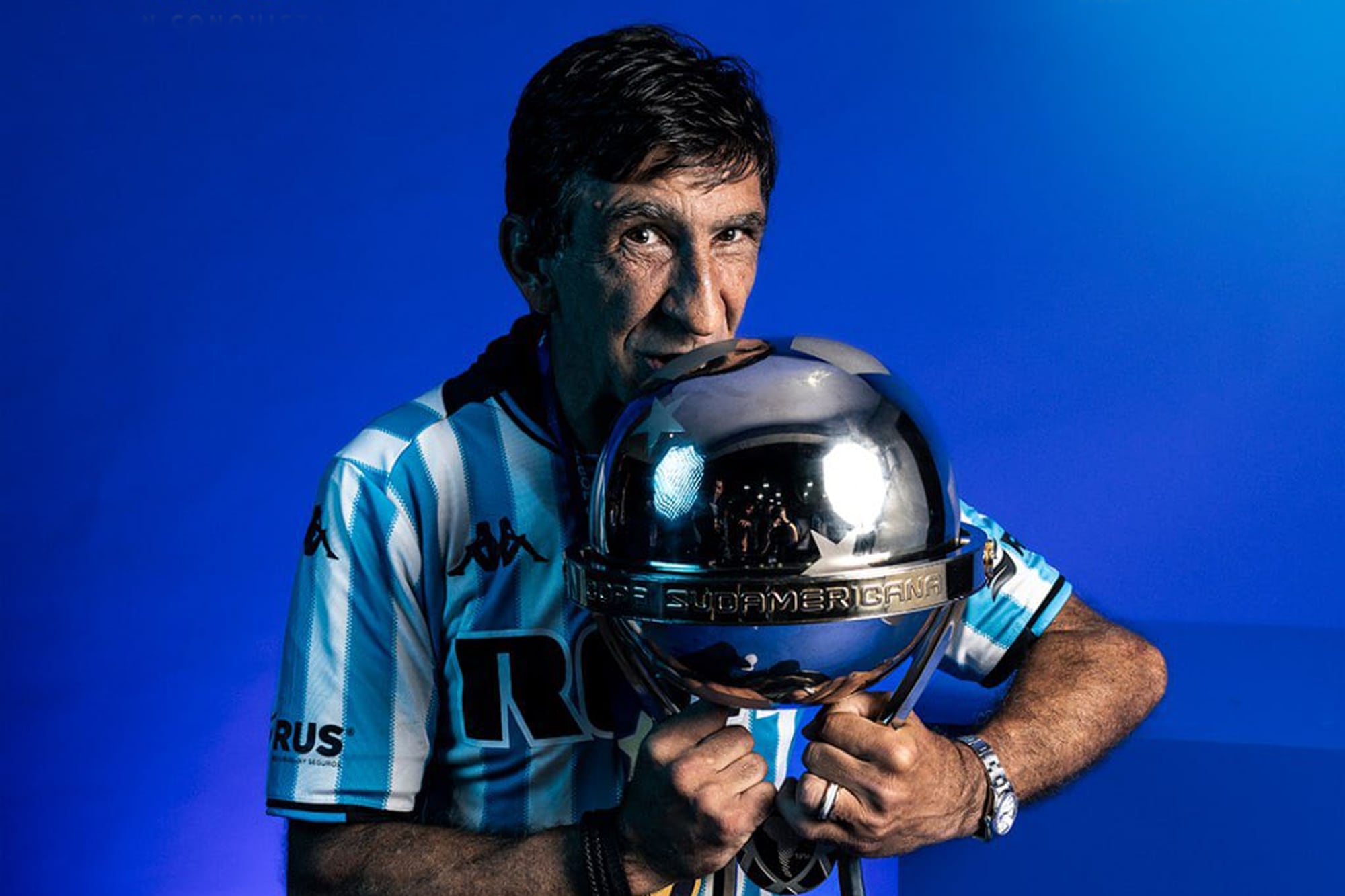 Gustavo Costas DT de Racing Club tras ganar la Copa Sudamericana frente a Cruzeiro.
CONMEBOL Sudamericana