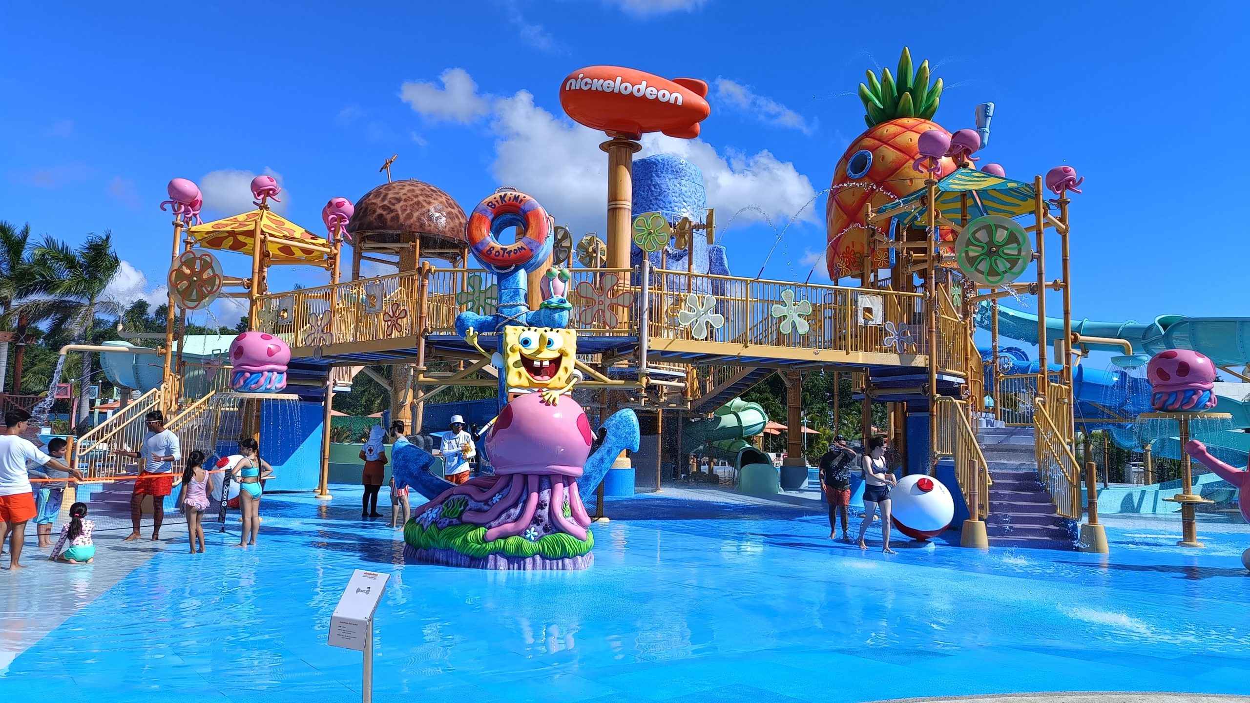 El parque Aqua Nick, inspirado en los personajes de Nickelodeon, en la Riviera Maya