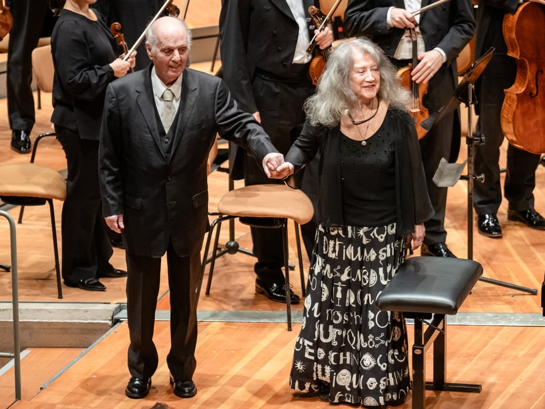 Martha Argerich y Daniel Barenboim en la Filarmónica de Berlín, en octubre de este año