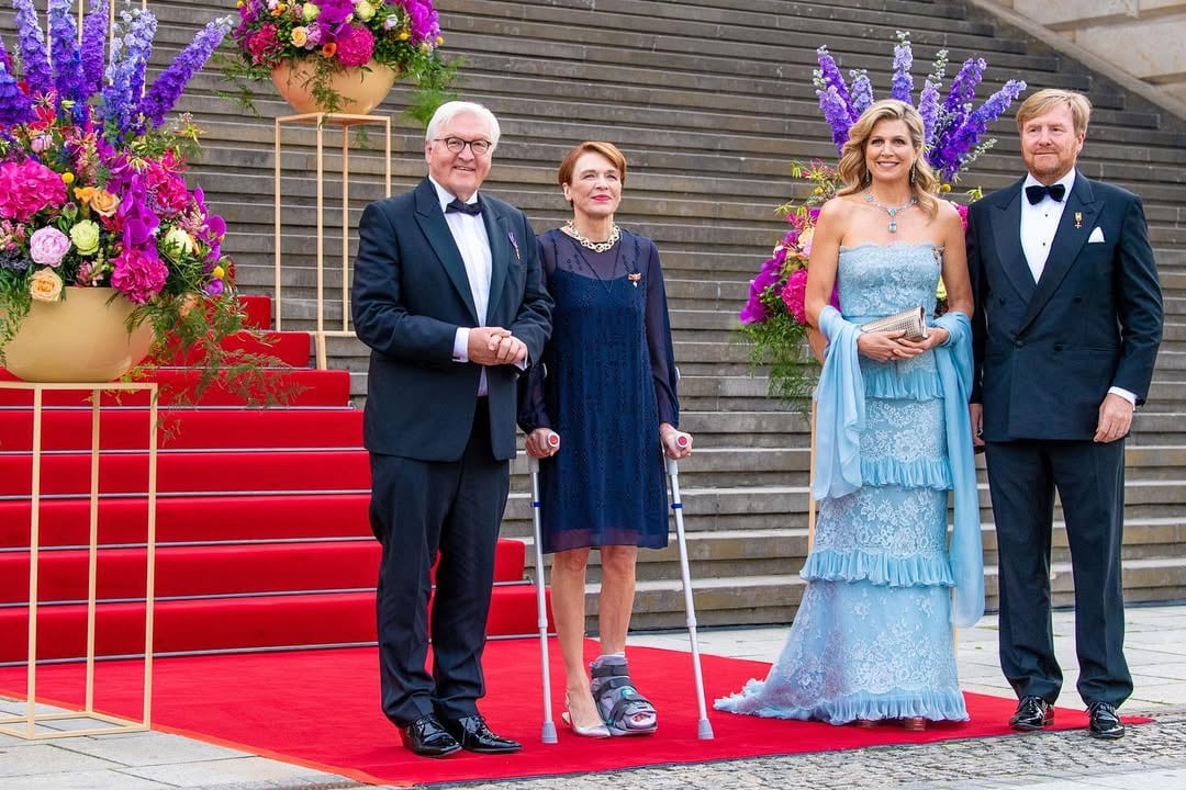 Máxima también usó el vestido el 6 de junio de 2021 durante una visita de estado a Alemania (Foto: Instagram @koninklijkhuis)