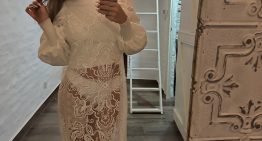 El look total white con transparencias de la China Suárez para festejar en familia: “Mi Navidad más feliz”