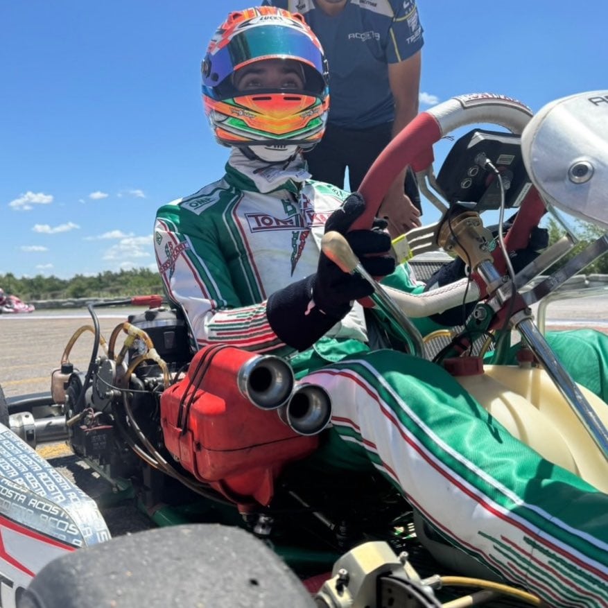 Franco Colapinto en un karting durante sus vacaciones en la Argentina. (Foto: @ColapintoFiles)