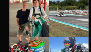 Franco Colapinto volvió a manejar un karting, firmó autógrafos y emocionó a todos con un especial gesto