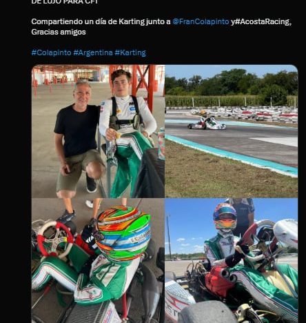 Franco Colapinto volvió a manejar un karting, firmó autógrafos y emocionó a todos con un especial gesto