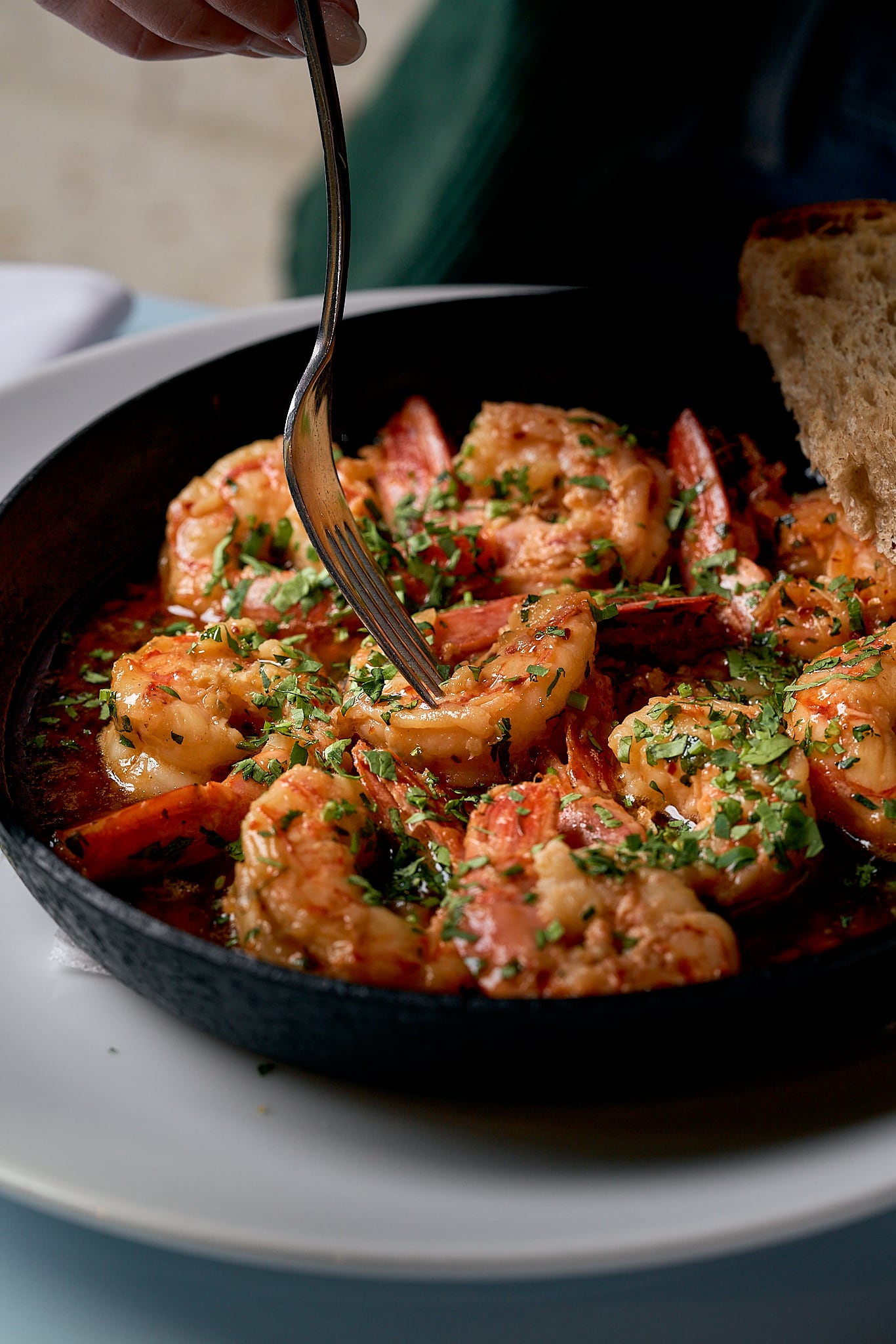 Gambas al ajillo.