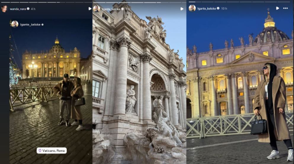 L-Gante y Wanda Nara disfrutan sus días en Roma (Foto: Instagram / lgante_keloke)