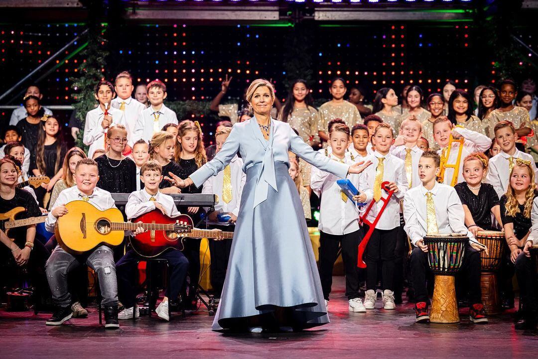 El look que llevó Máxima Zorreguieta en la gala de música navideña del año pasado