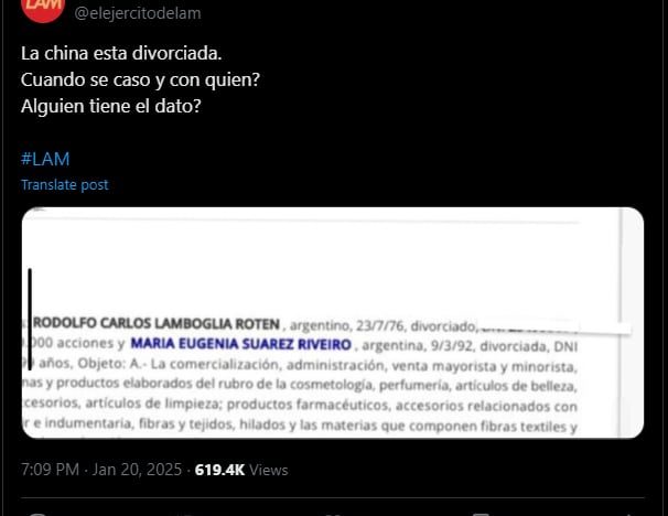 Se filtró que la China Suárez está divorciada y un debate copó las redes: “¿Cuándo se casó y con quién?”