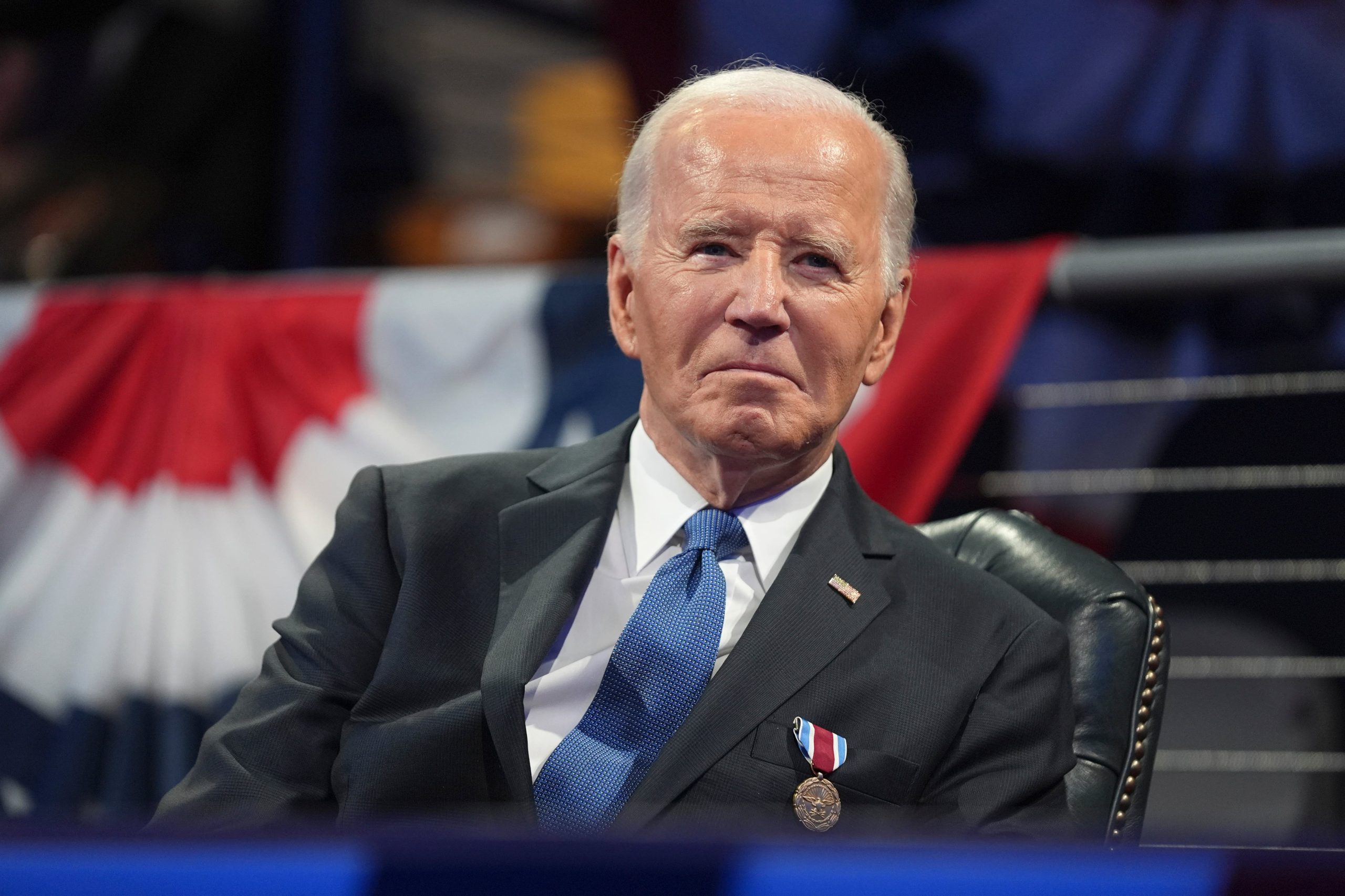 El presidente de Estados Unidos, Joe Biden, en la ceremonia de despedida del comandante en jefe del Departamento de Defensa, en la Base Conjunta Myer-Henderson Hall, el 16 de enero de 2025, en Arlington, Virginia