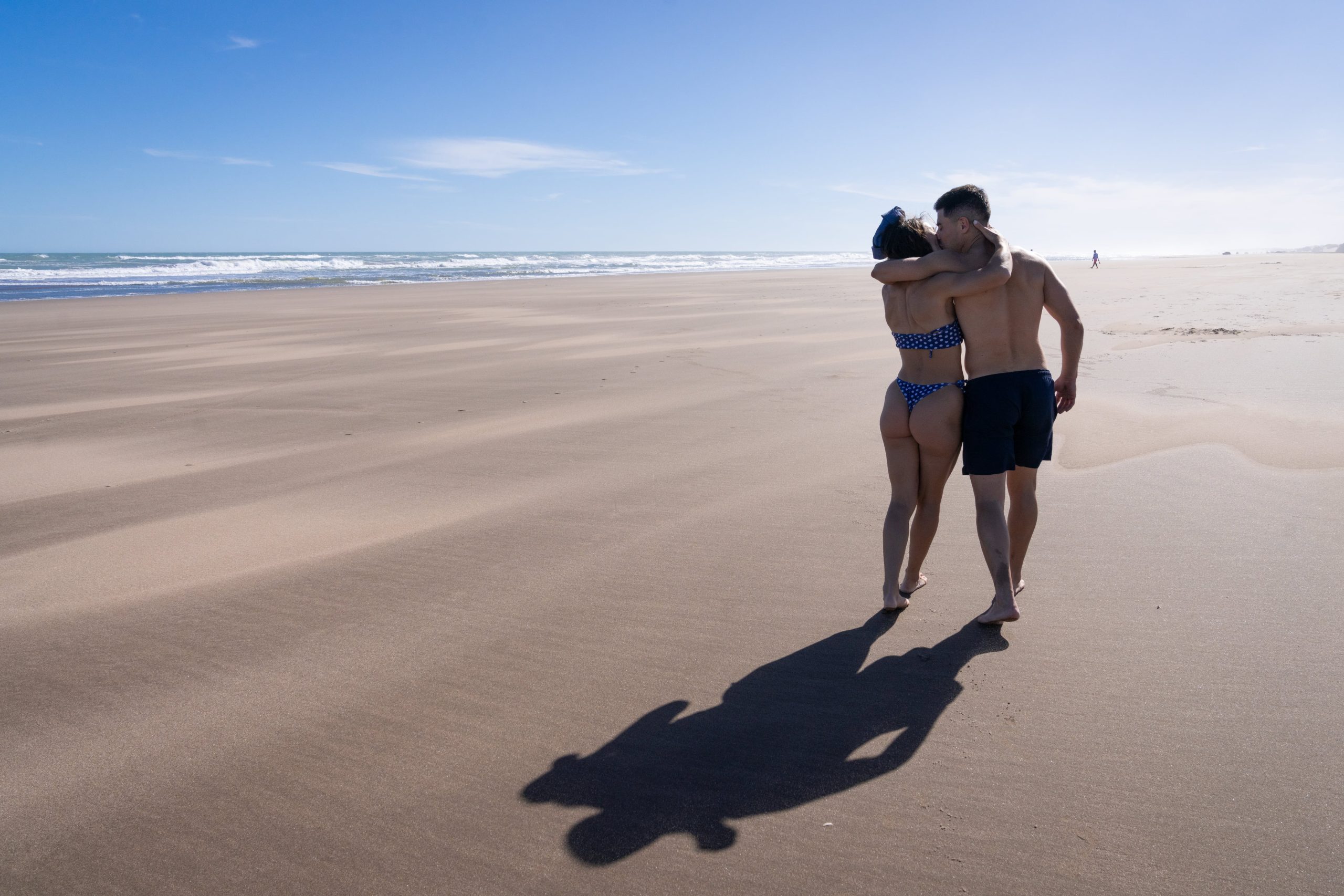 Las playas de Claromecó son anchas y muy lindas.