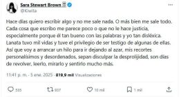 Las emotivas palabras de Sara Stewart Brown para despedir a Jorge Lanata: “Una relación inquebrantable”