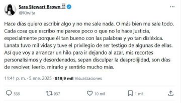 Las emotivas palabras de Sara Stewart Brown para despedir a Jorge Lanata: “Una relación inquebrantable”