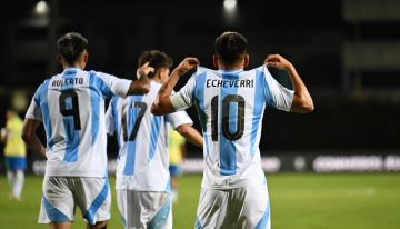 Argentina goleó a Brasil por 6-0 en el debut en el Sudamericano Sub 20 de Venezuela