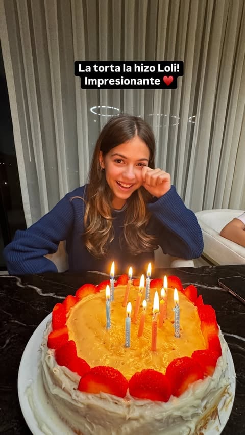 Según contó Eva, Lola cocinó su propia torta de cumpleaños