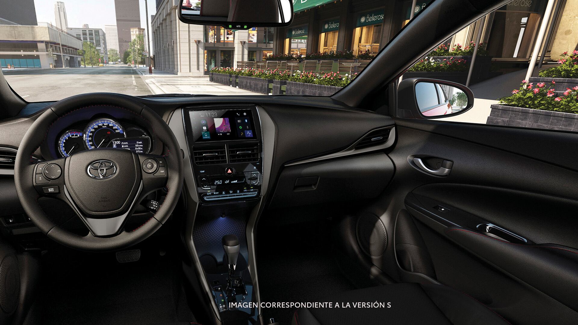 Así es el interior del Toyota Yaris 2025 (Foto: Toyota).