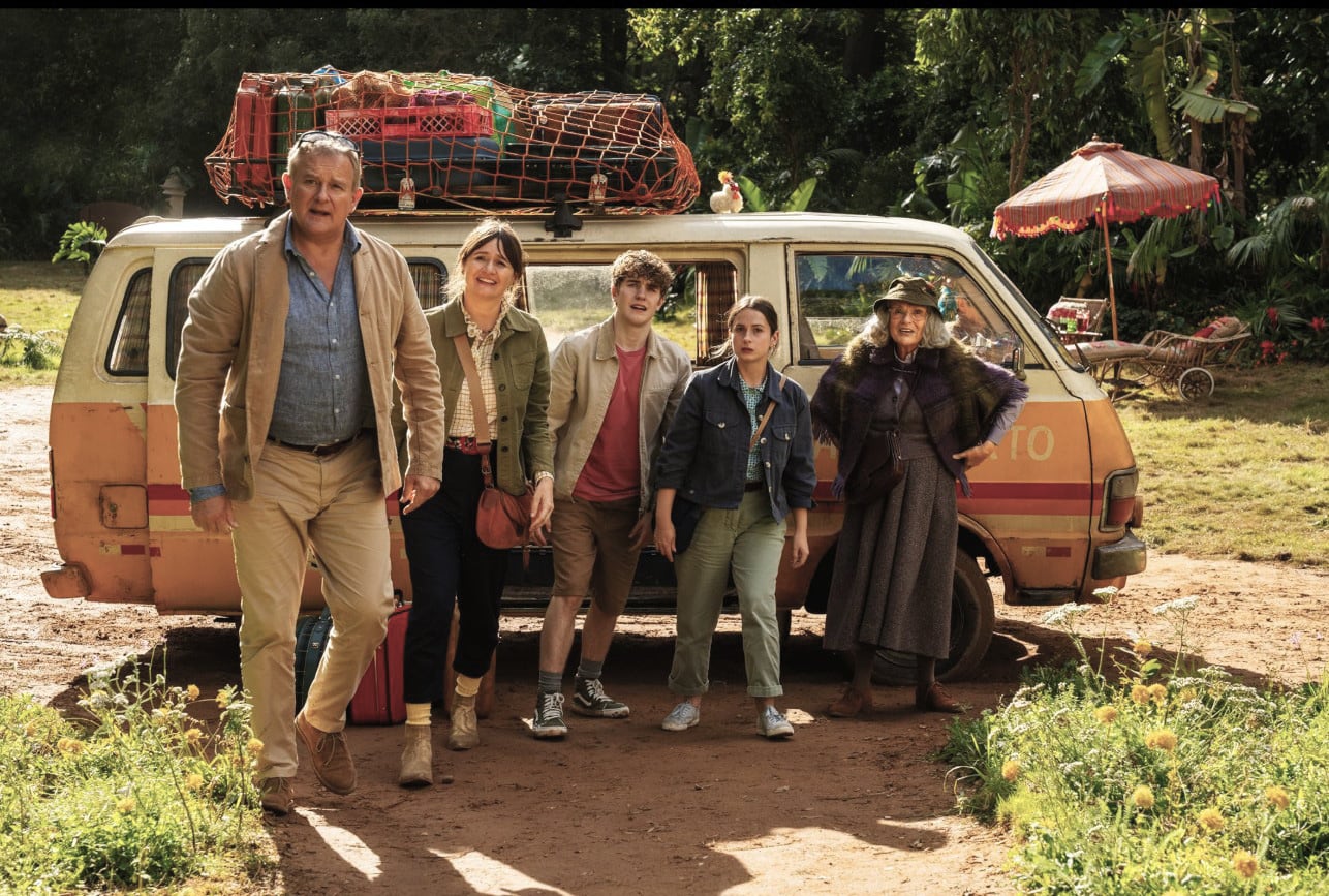 La familia Brown en tierras peruanas, acompañando a Paddington.