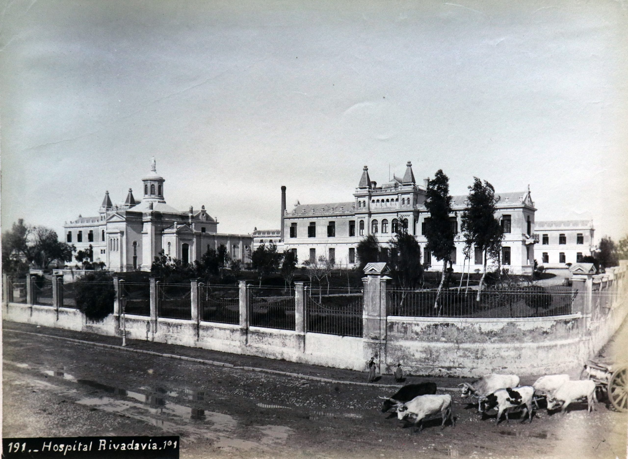 El hospital Rivadavia a finales del siglo XIX.