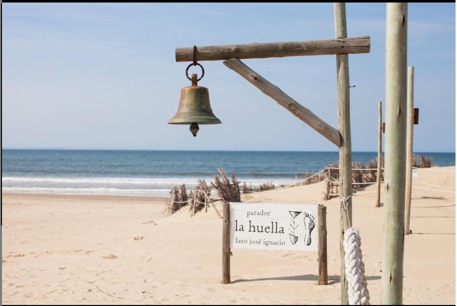 Una postal de La Huella, una referencia en José Ignacio