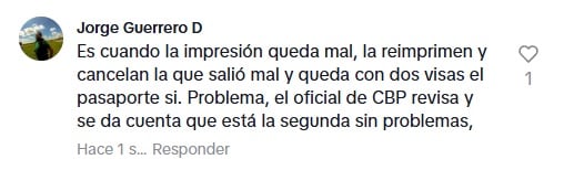 Los usuarios respondieron a la tiktoker con experiencias similares en sus visas