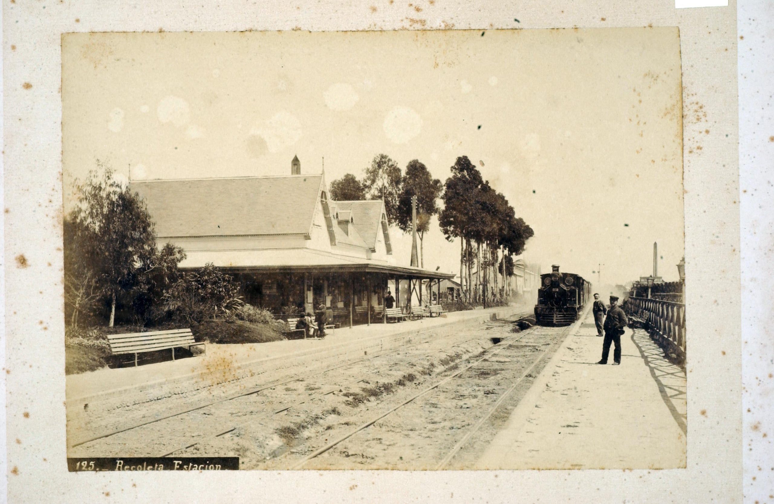 La estación de la Recoleta, ca. 1895.