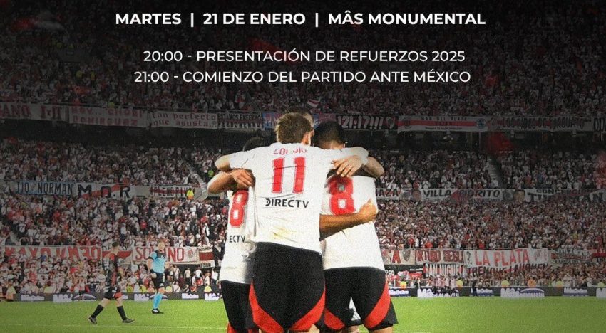 Cuándo juegan River vs. México por un amistoso: fecha, hora, entradas y cronograma completo