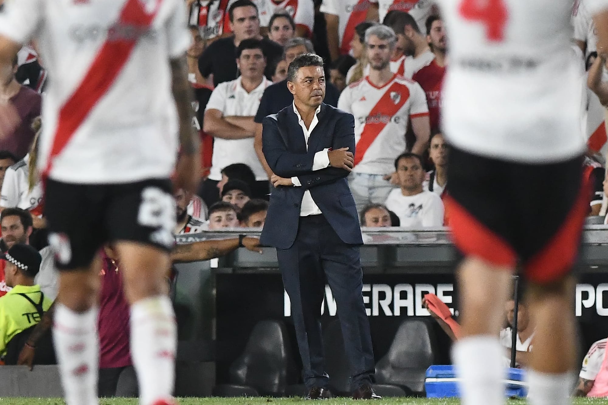 Marcelo Gallardo realizó dos variantes en el entretiempo