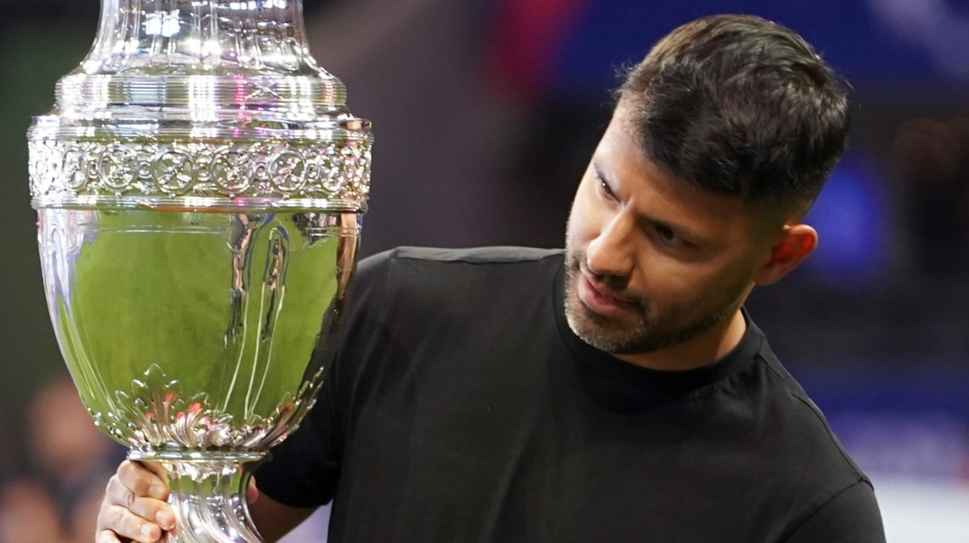 El Kun Agüero es campeón de la Copa América 2021 (Foto: AP).