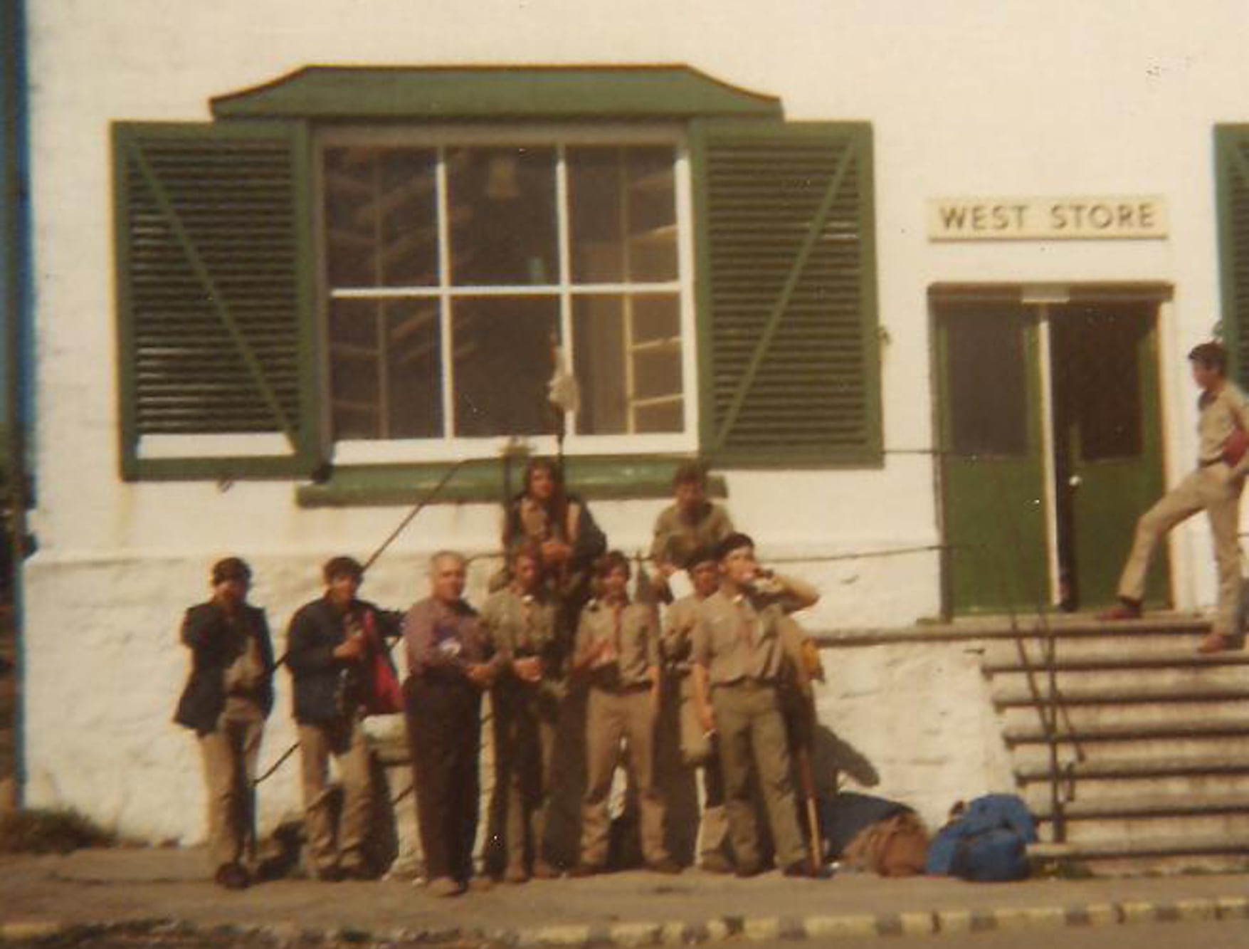 Parte del grupo scout que hizo historia en las Malvinas.