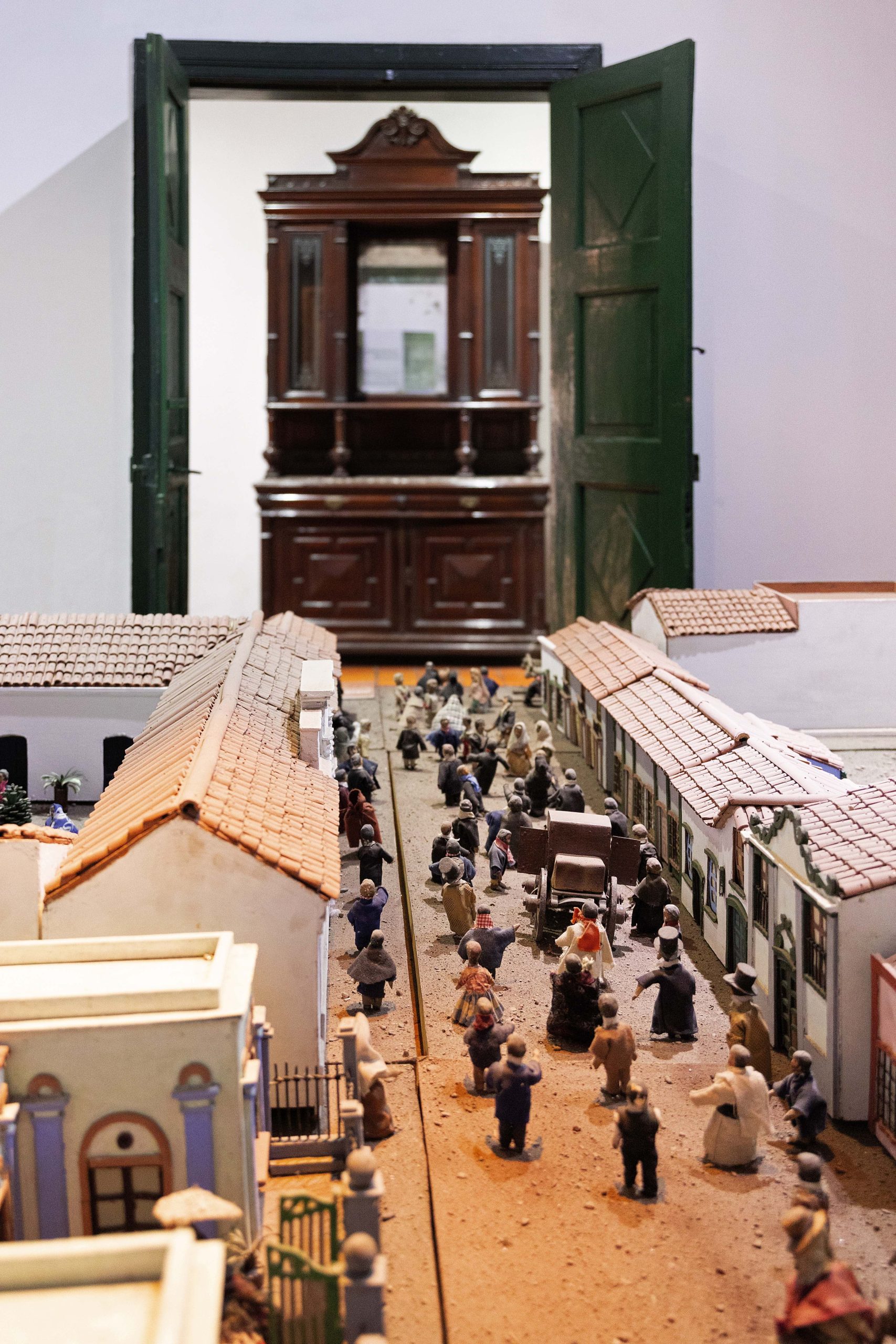 Maqueta del casco histórico en el Museo Nicolás Avellaneda.